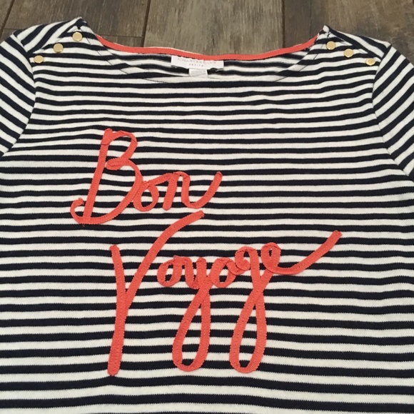 ⬇️ Charter Club Spring Sweater Navy and White PS - Picture 4 of 7